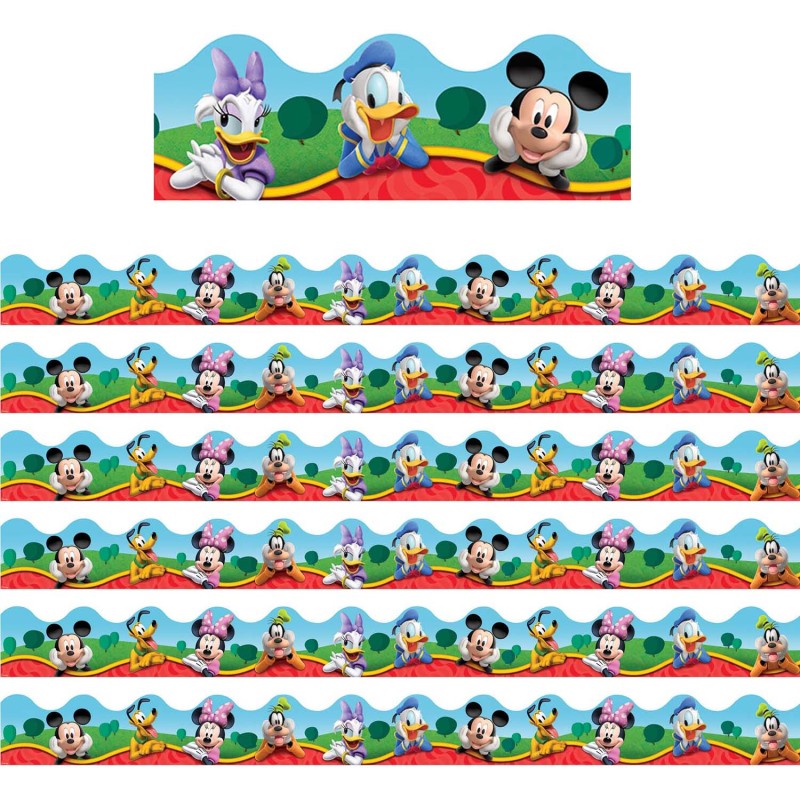 EUREKA - Mickey Mouse Clubhouse® Characters Deco Trim®, 37 Feet Per Pack, 6 Packs