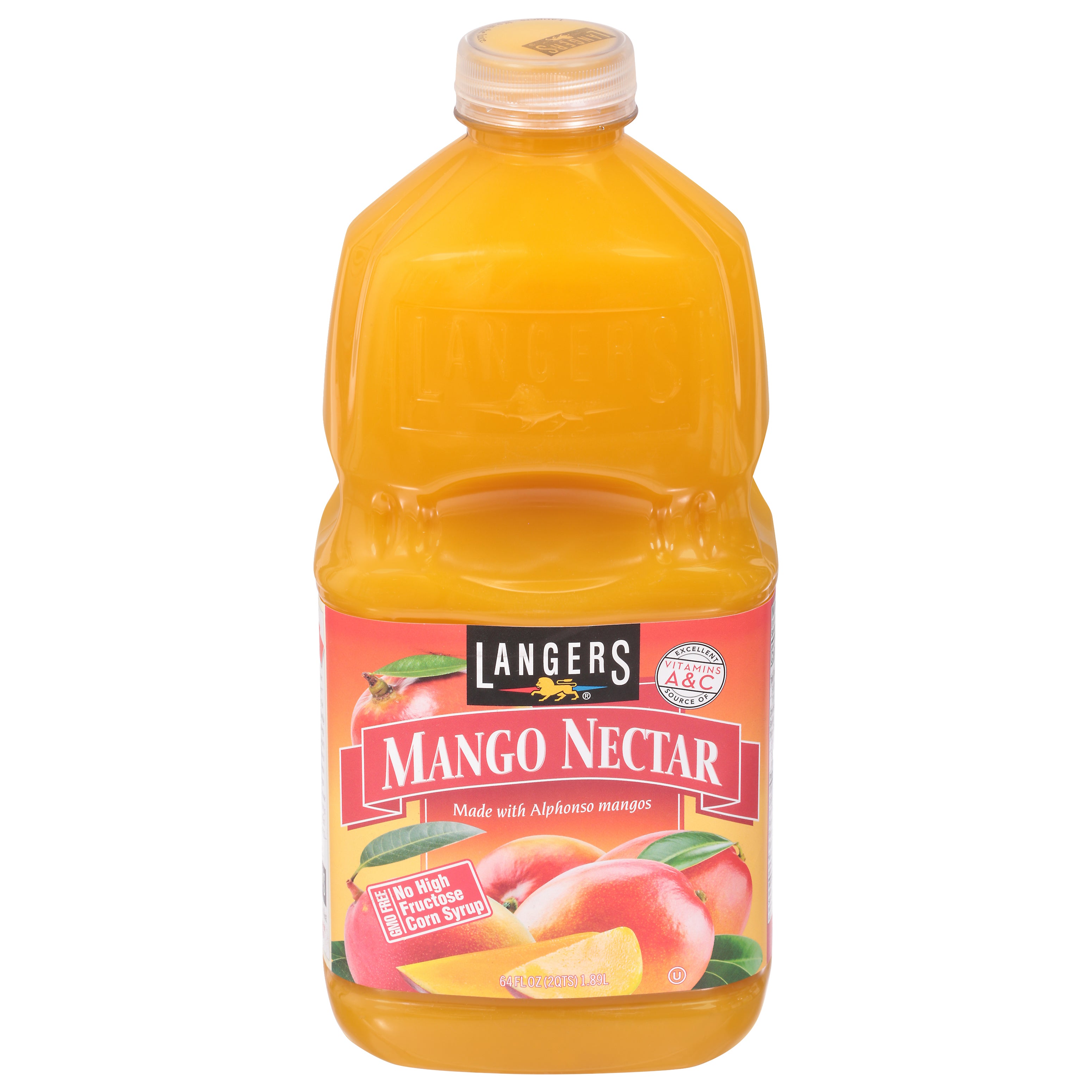 Langers Mango Nectar Juice 64 fl oz - Case of 8