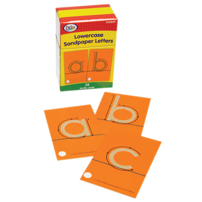 DIDAX - Tactile Sandpaper Lowercase Letters