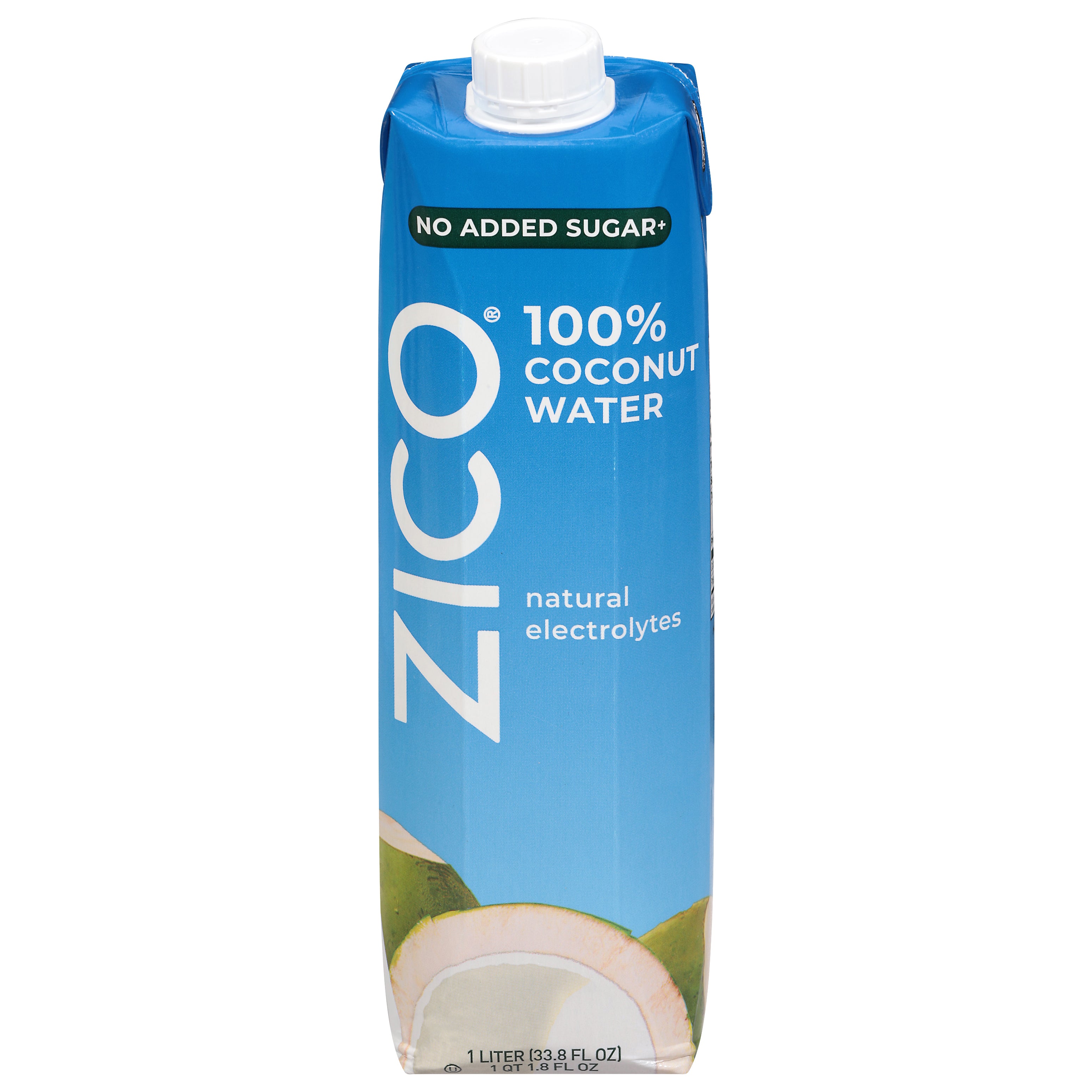 Zico No Added Sugar 100% Coconut Water 33.8 fl oz - Case of 12