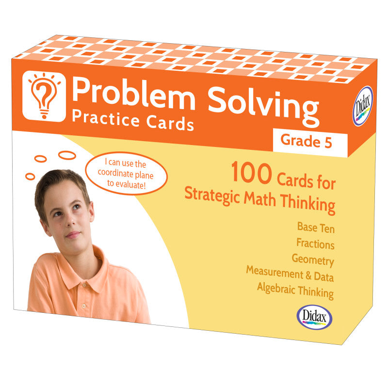 DIDAX - Problem Solving Practice Cards, Grade 5