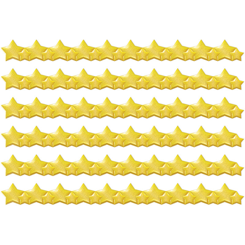EUREKA - Stars Extra Wide Deco Trim®, 37 Feet Per Pack, 6 Packs