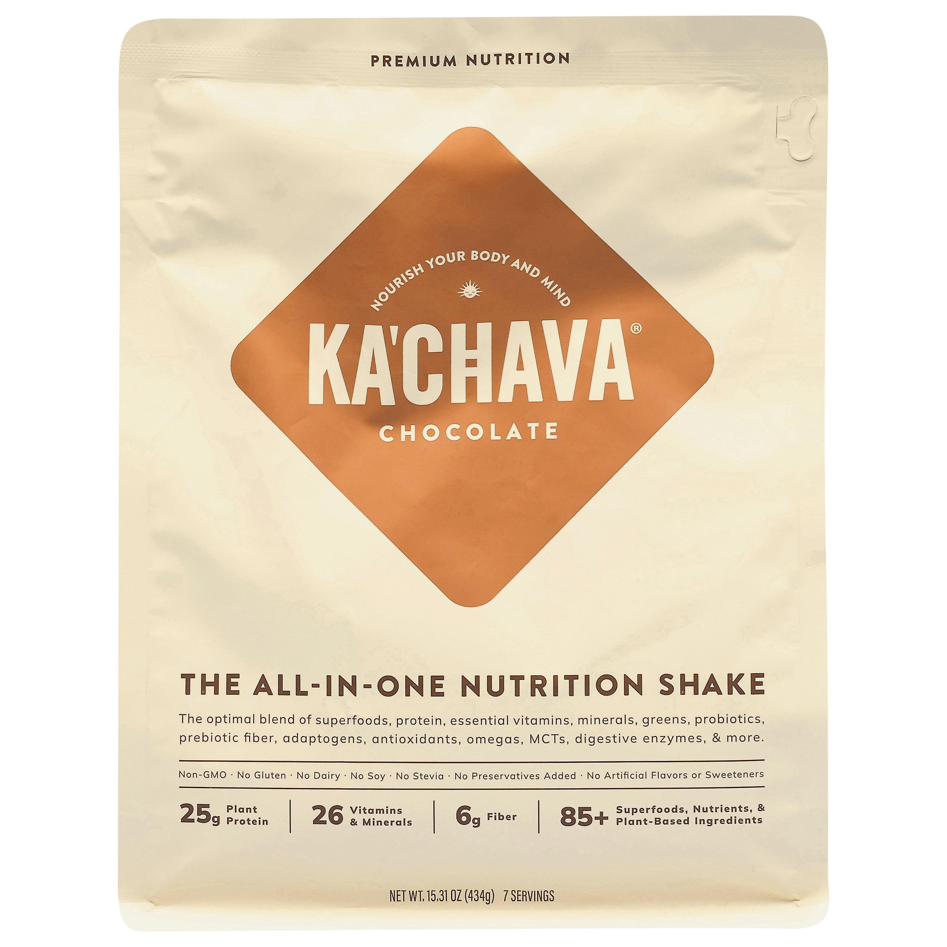 Ka'Chava The All-In-One Chocolate Nutrition Shake 15.31 oz - Case of 1