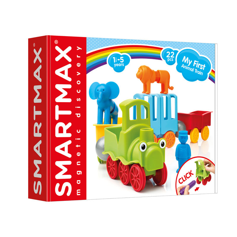 SMARTMAX - My First Animal Train, 22 Pieces