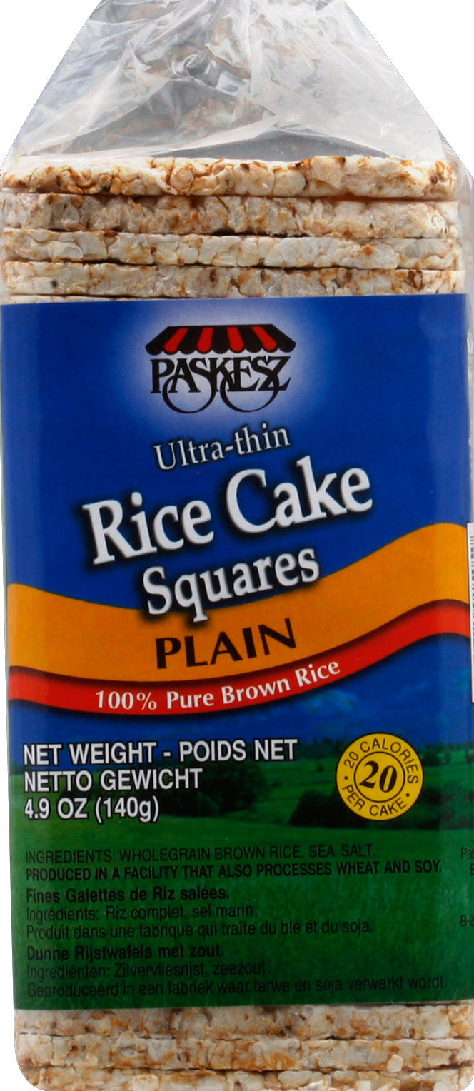 Paskesz Rice Cake Squares 4.9 oz - Case of 12