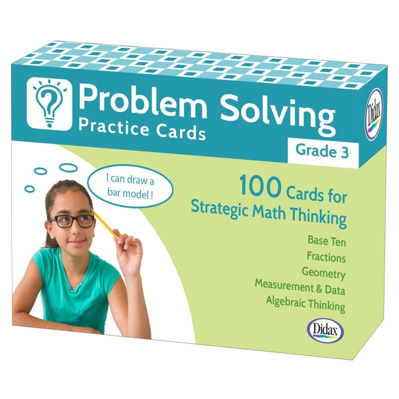 DIDAX - Problem Solving Practice Cards, Grade 3