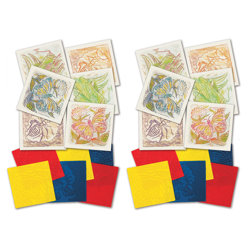 ROYLCO - Bug Rubbing Plates, 6 Per Pack, 2 Packs