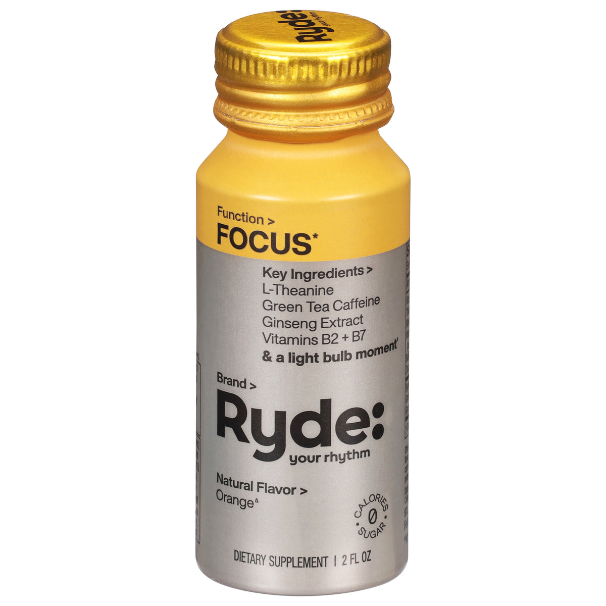 Ryde Orange Focus 2 fl oz - Case of 8