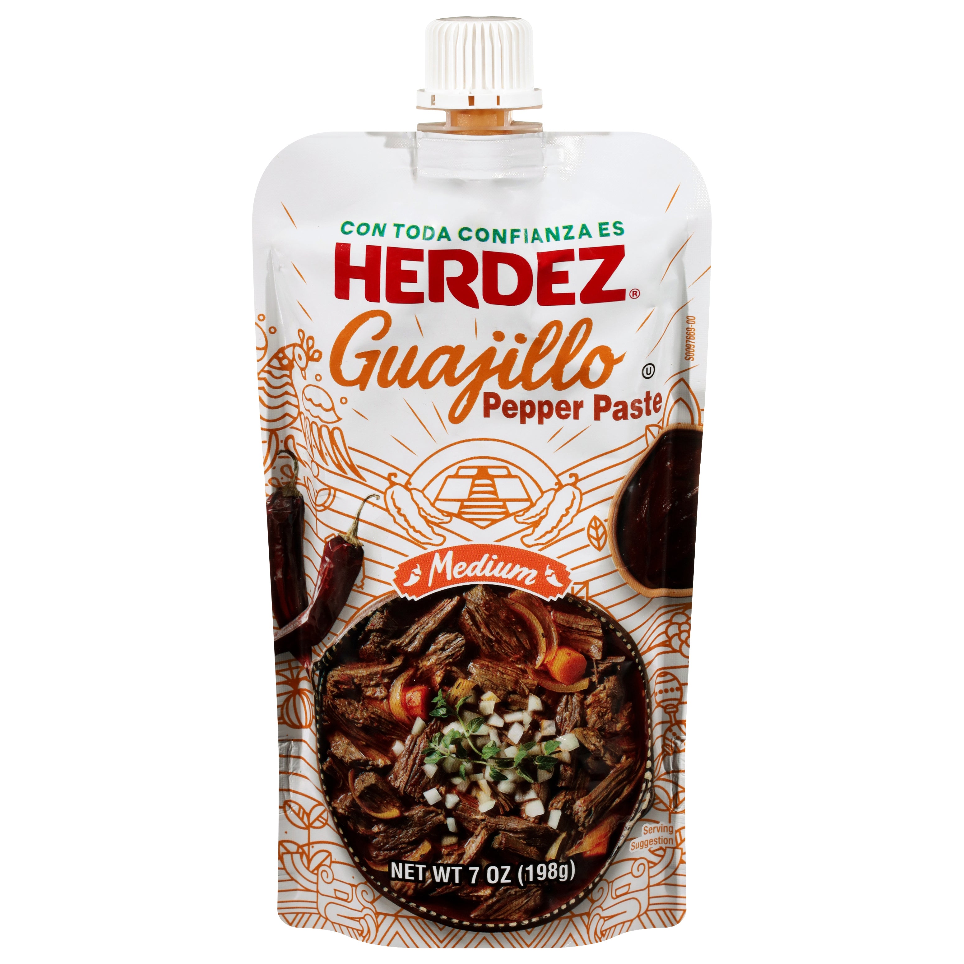 Herdez Medium Guajillo Pepper Paste 7 oz - Case of 8
