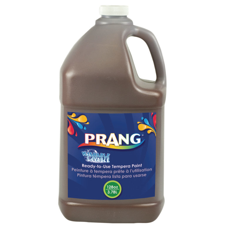 PRANG - Washable Tempera Paint, Brown, 1 Gal