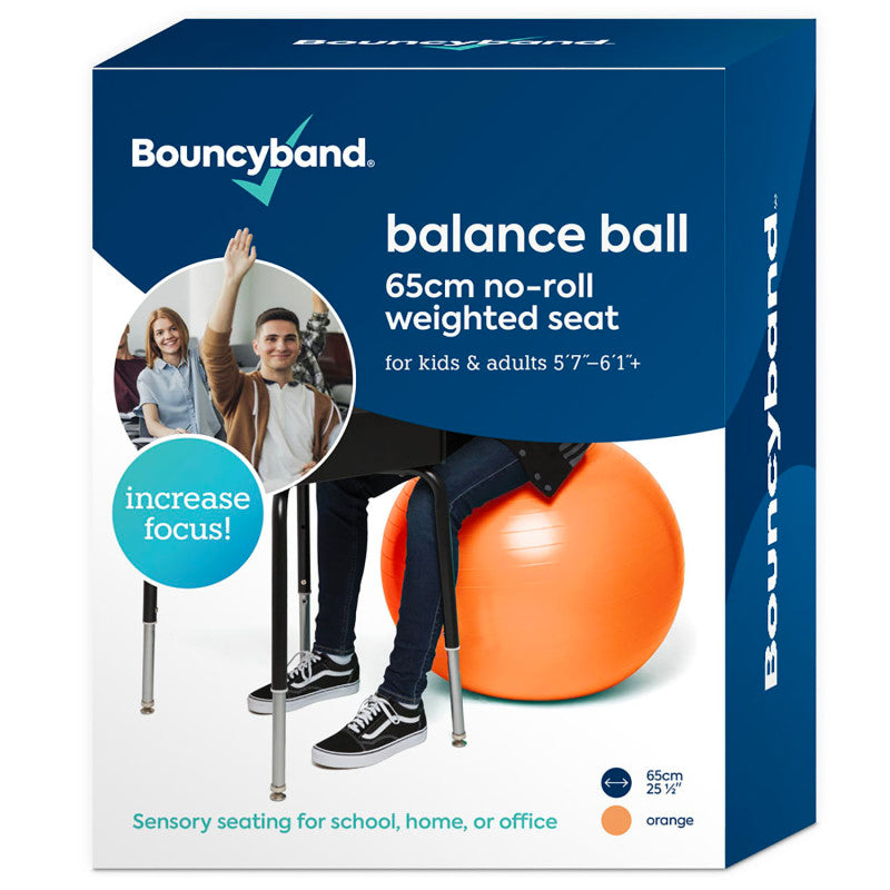 BOUNCYBAND - Balance Ball, 65cm, Orange