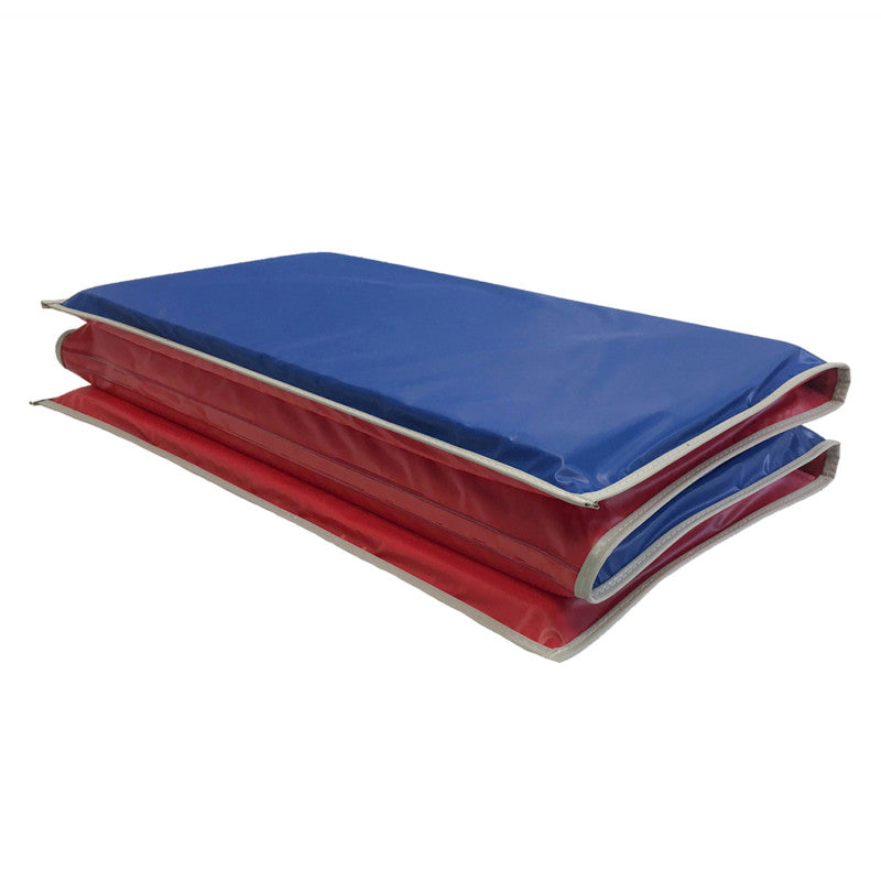 KINDERMATS - Basic KinderMat, 1" Thick, Red/Blue with Gray Binding
