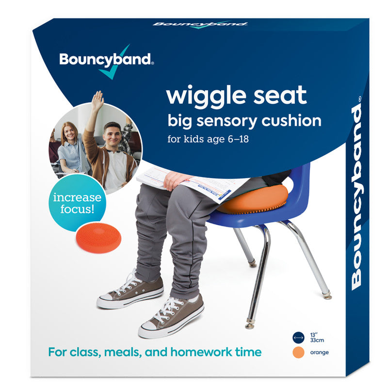 BOUNCYBAND - Big Wiggle Seat Sensory Cushion, Orange