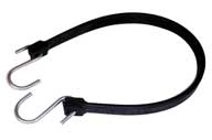 Keeper Epdm Rubber Strap W/S Hooks (BLACK, 19 IN)