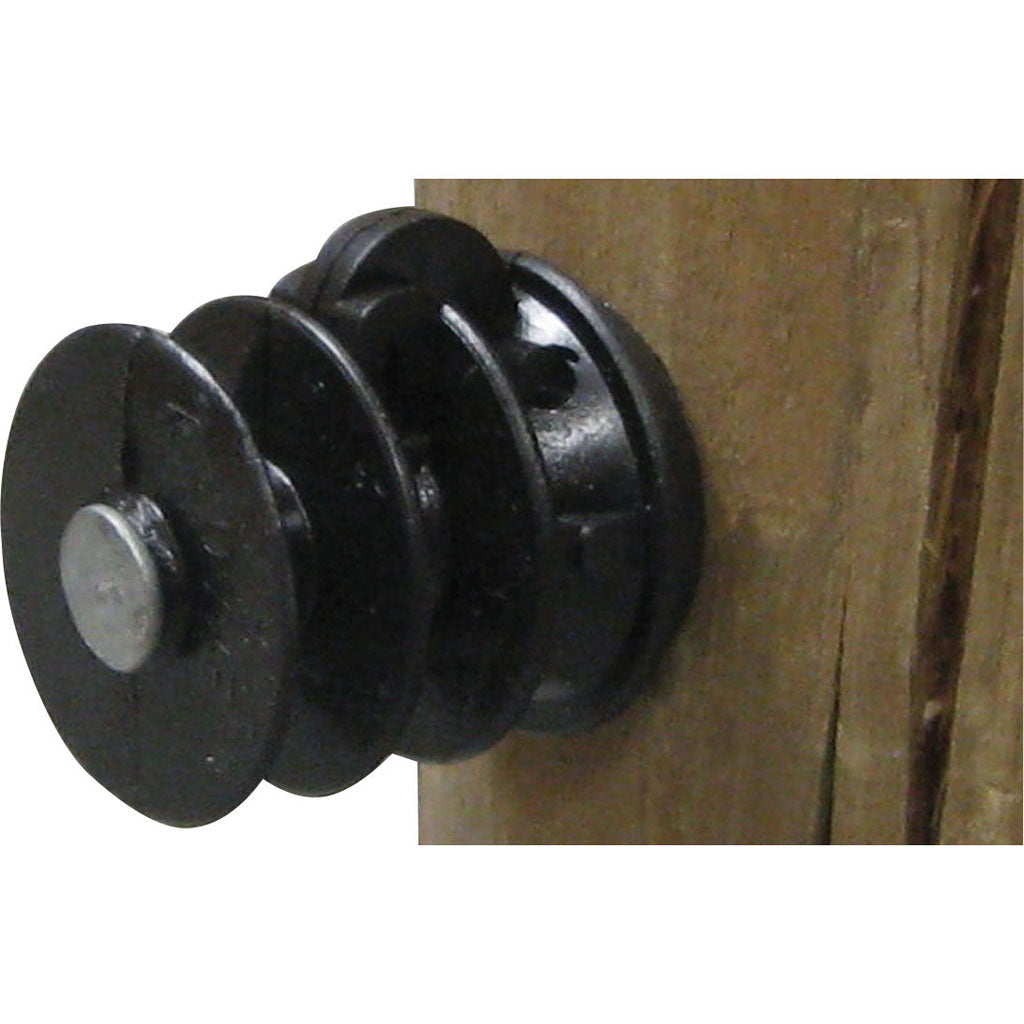 Dare Elfin Wood Post Insulator (BLACK, 25 PK)