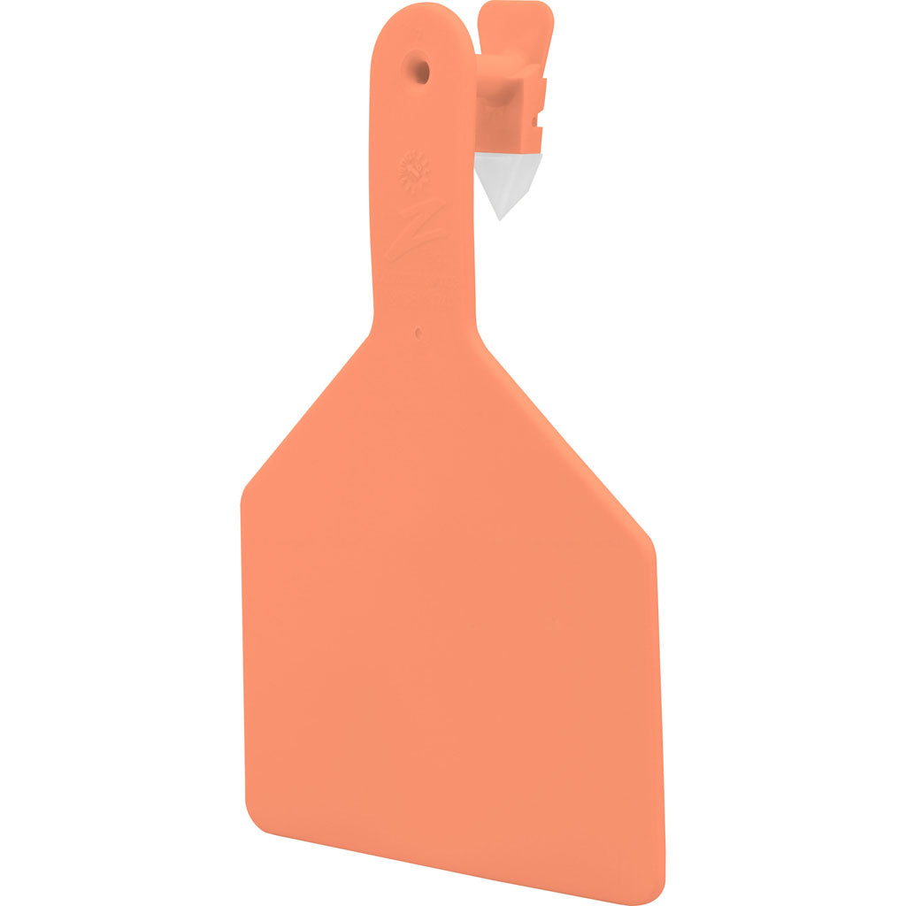 Z Tags Blank Ear Tags Cow (ORANGE, 25 CT)