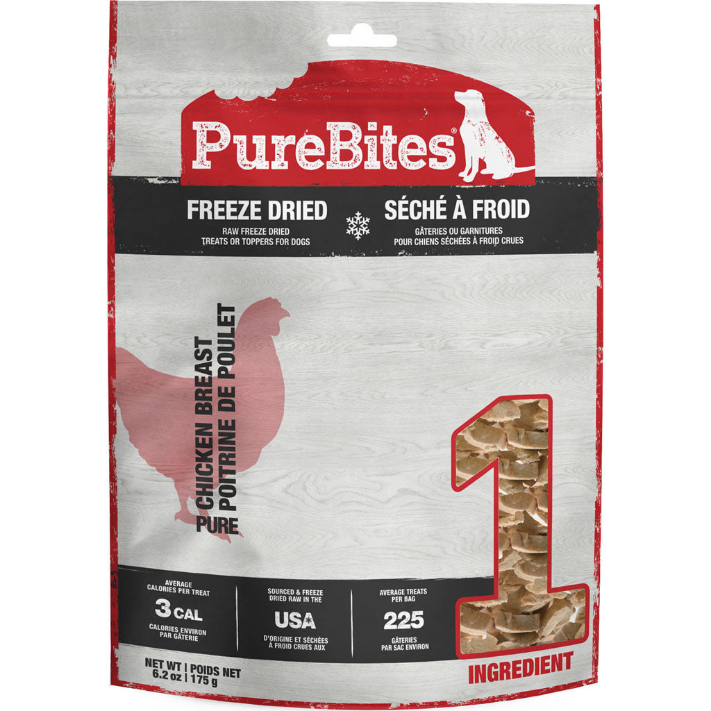 Purebites Freeze Dried Dog Treats (CHICKEN BREAST, 6.2 OZ)