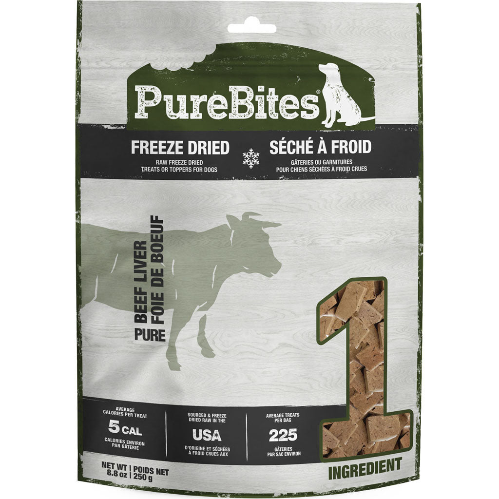 Purebites Freeze Dried Dog Treats (BEEF LIVER, 8.8 OZ)
