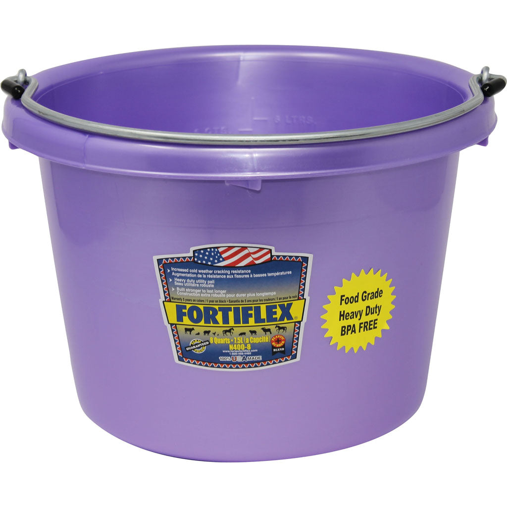 Fortiflex Utility Pail (PURPLE, 8 QT)