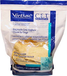C.E.T. Enzymatic Oral Hygiene Chews For Dogs (BEEF/CHICKEN, LG-30 CT)