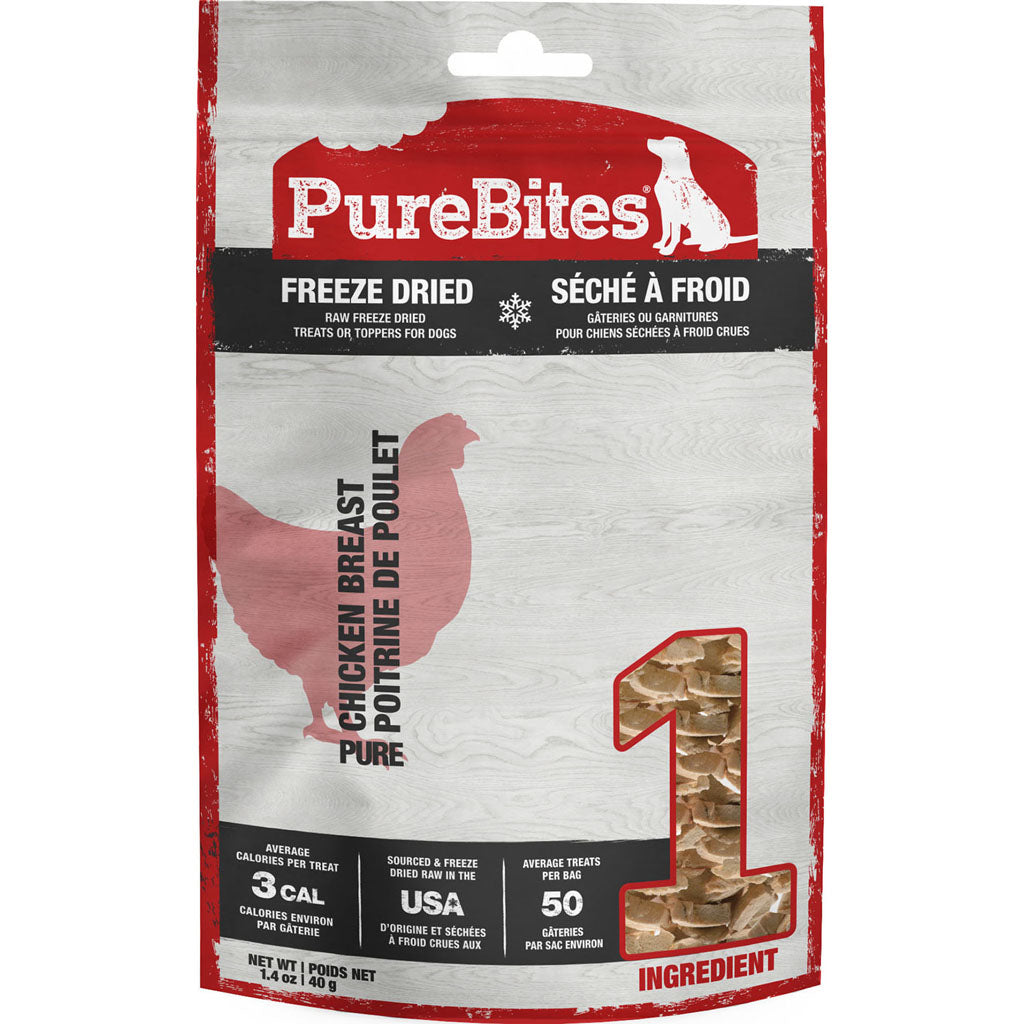Purebites Freeze Dried Dog Treats (CHICKEN BREAST, 1.4 OZ)