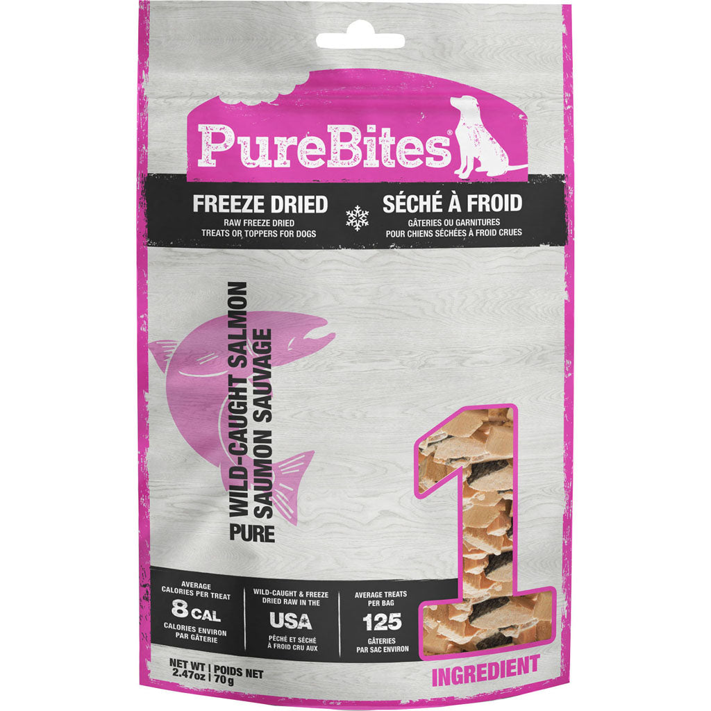 Purebites Freeze Dried Dog Treats (SALMON, 2.47 OZ)