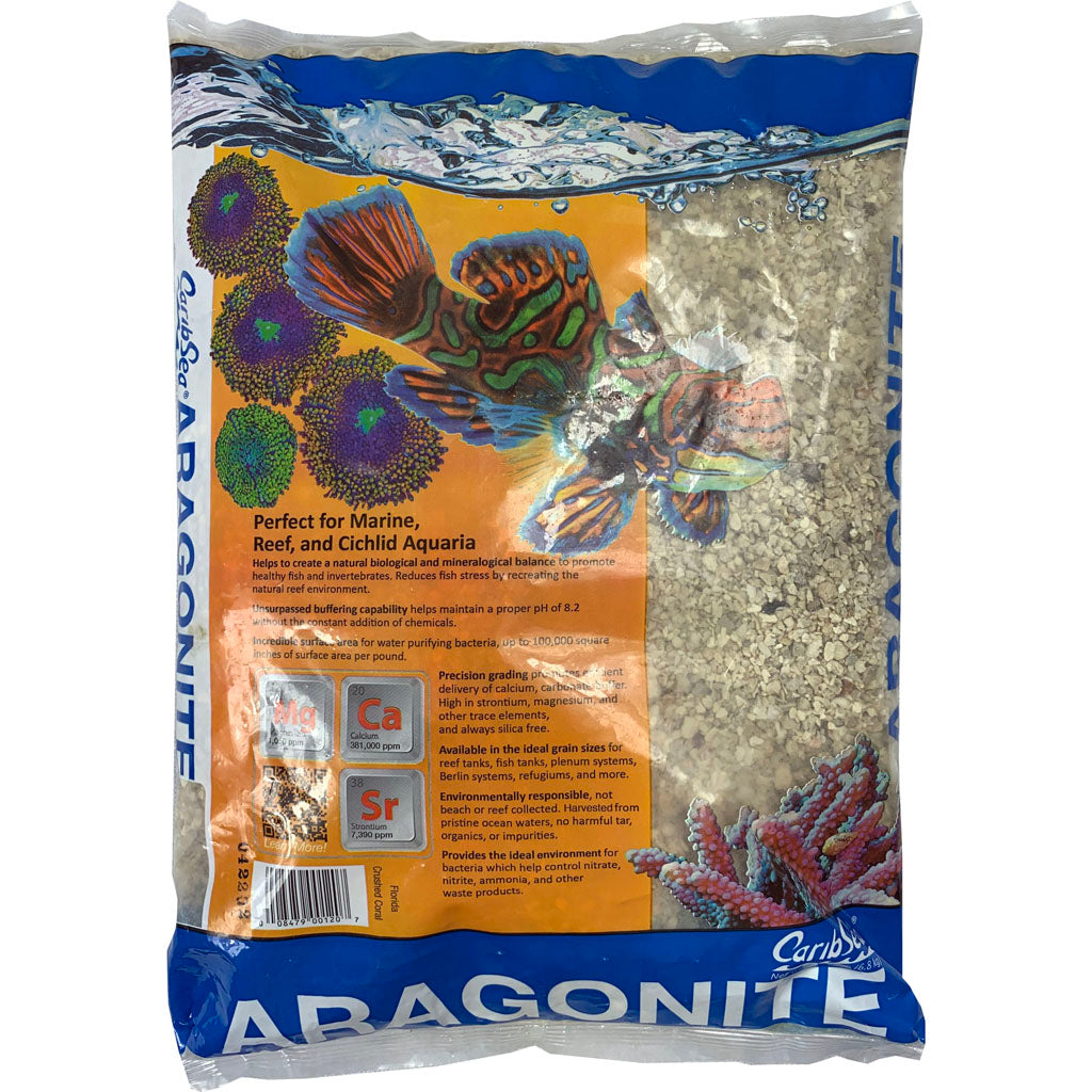 Caribsea Aragonite Aquatic Substrate (FLORIDA CRUSHED, 15 LB)