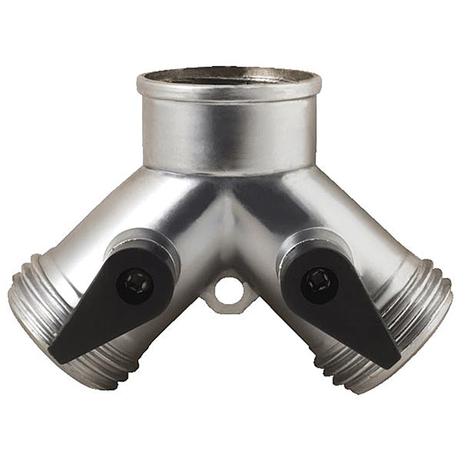 Metal 2-Way Hose Connector (CHROME)