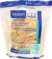 C.E.T. Enzymatic Oral Hygiene Chews For Dogs (BEEF/POULTRY, SM-30 CT)