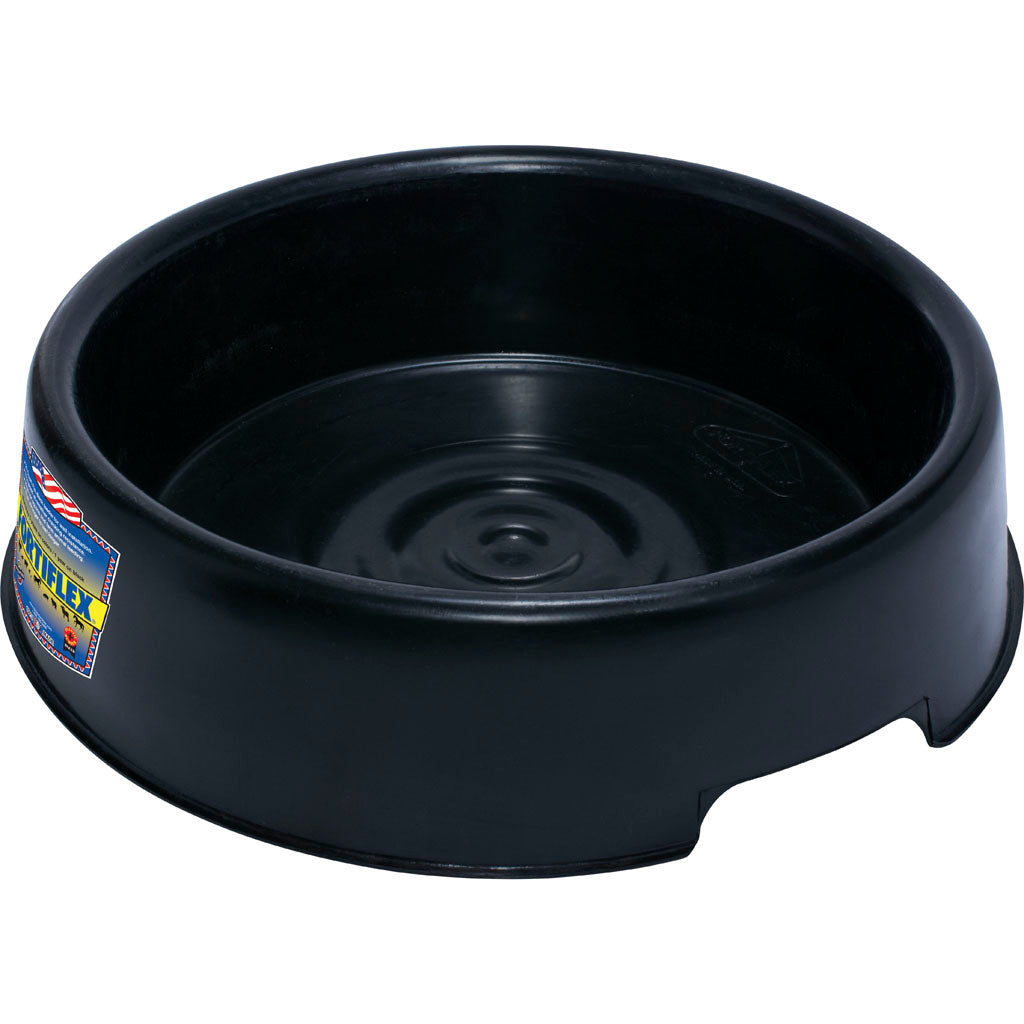 Fortiflex Round Pan Feeder (BLACK, 12 QT)