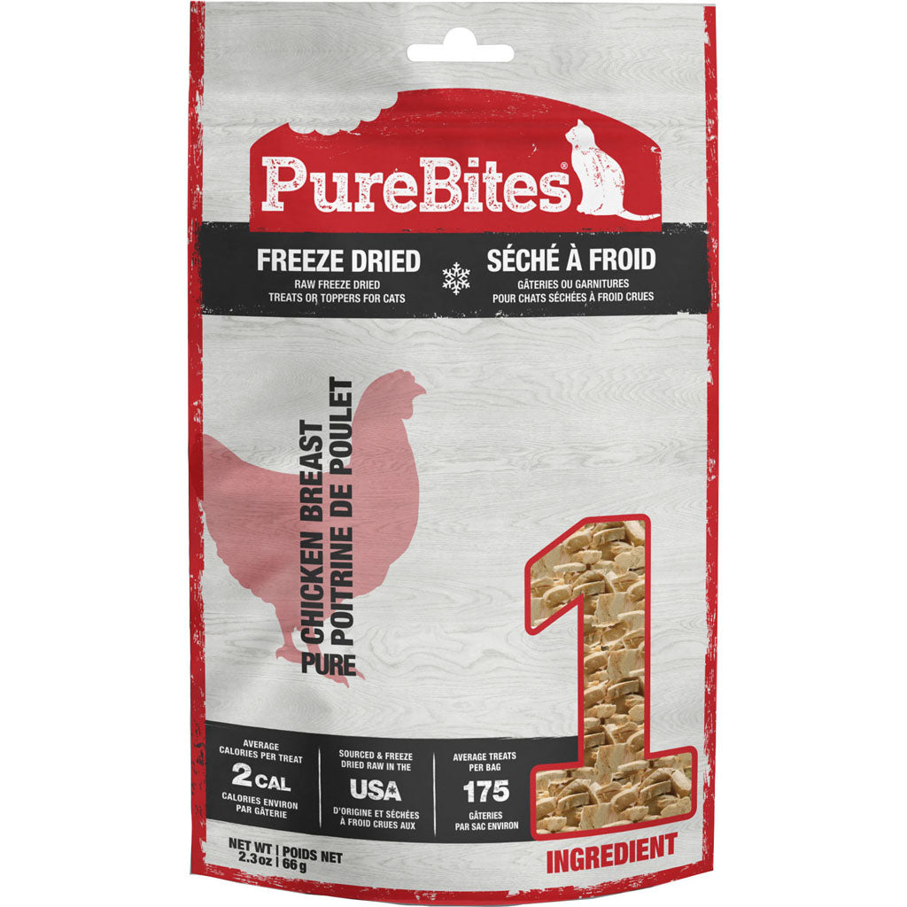 Purebites Freeze Dried Cat Treats (CHICKEN BREAST, 2.3 OZ)
