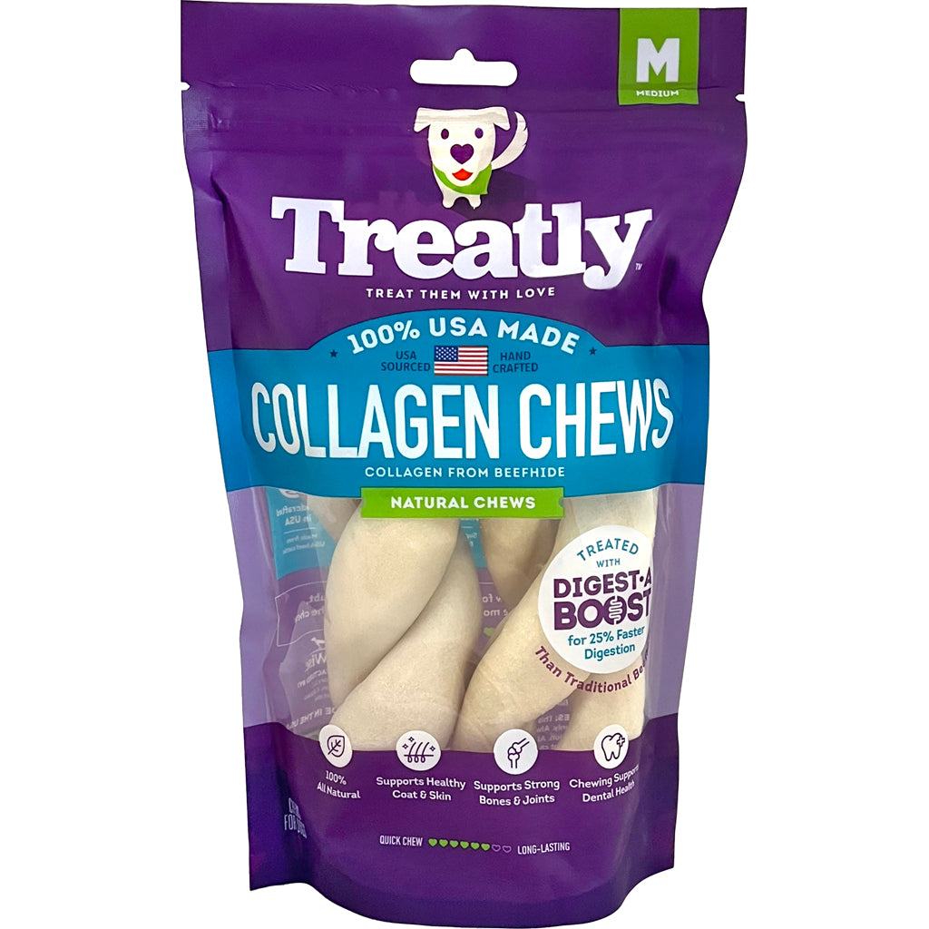 Treatly Usa Collagen Twists (NATURAL, 6 IN-2 PK)