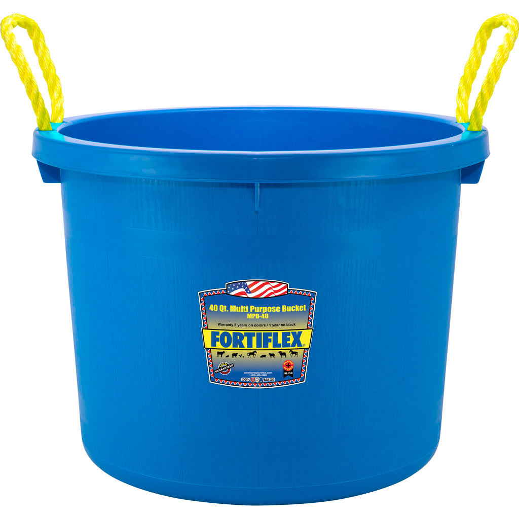 Fortiflex Multi-Purpose Bucket (BLUE, 40 QT)