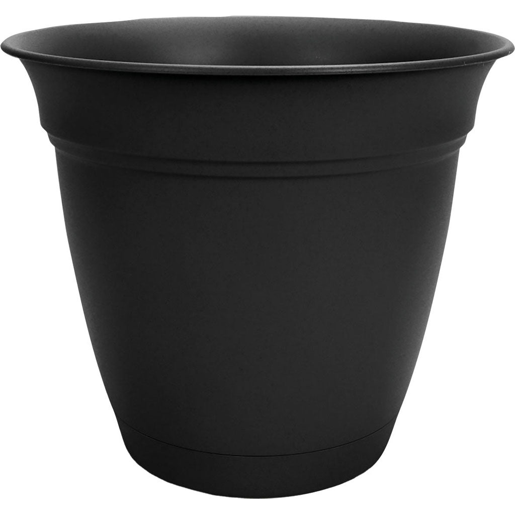 Eclipse Round Planter (BLACK, 12 IN)