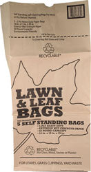 Lawn And Leaf Self Standing Paper Bags 5pk Display