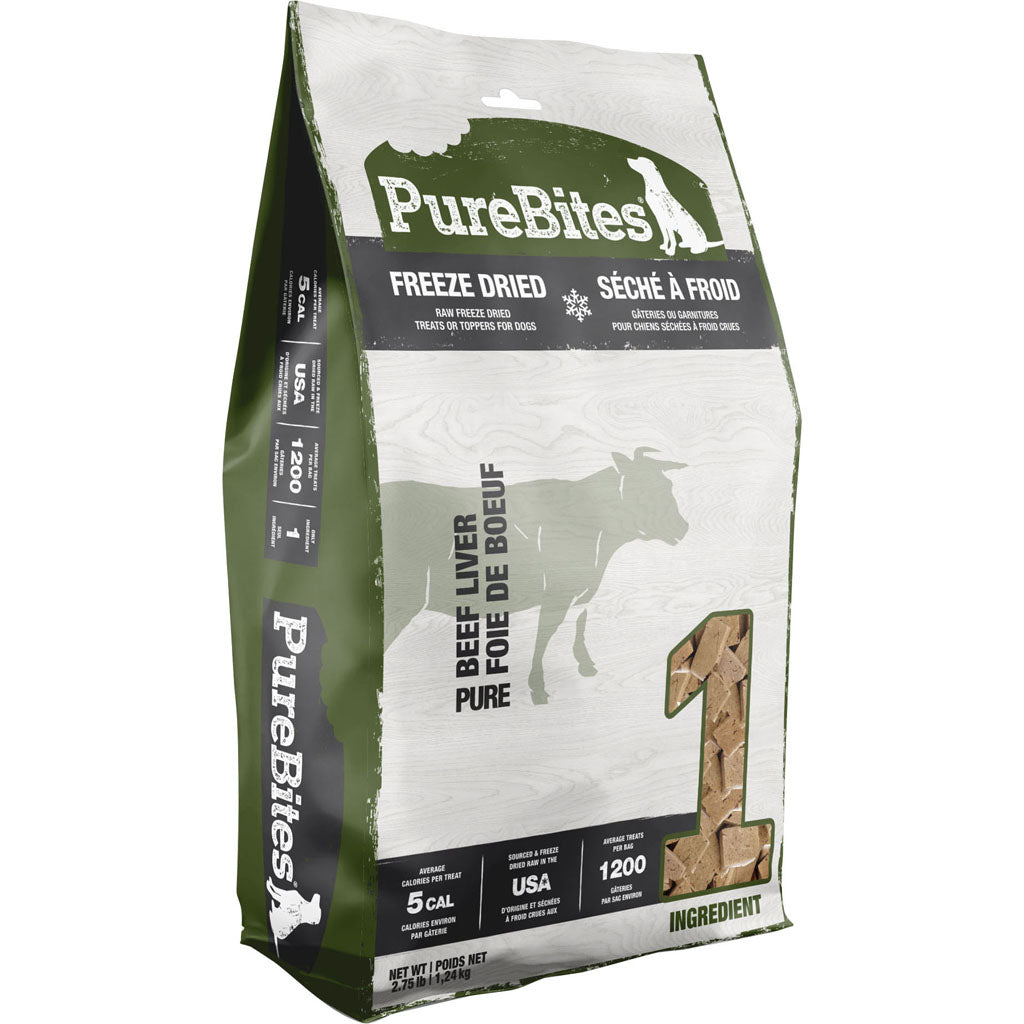 Purebites Freeze Dried Dog Treats (BEEF LIVER, 44 OZ)