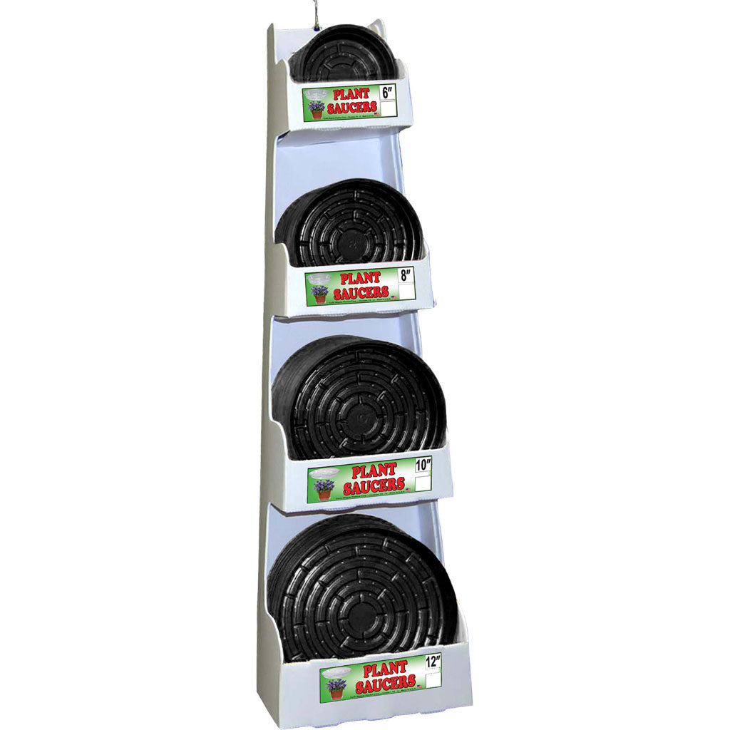 4 Tier Black Plant Saucer Display