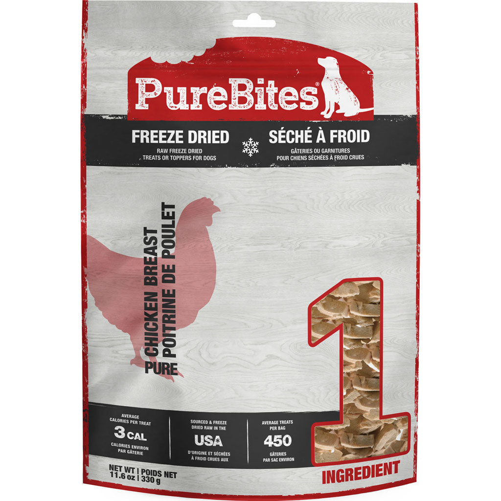 Purebites Freeze Dried Dog Treats (CHICKEN BREAST, 11.6 OZ)