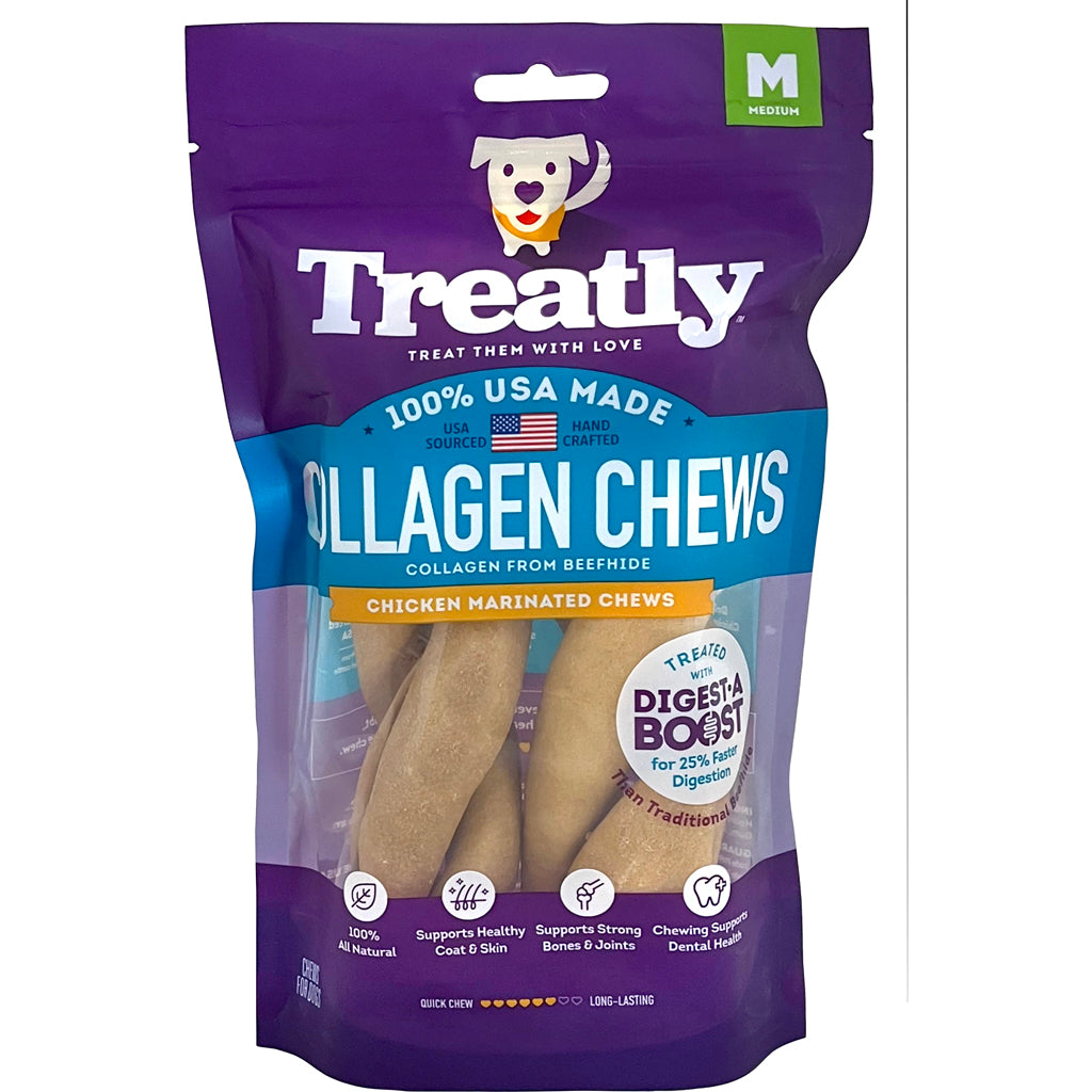 Treatly Usa Collagen Twists (CHICKEN, 6 IN-2 PK)