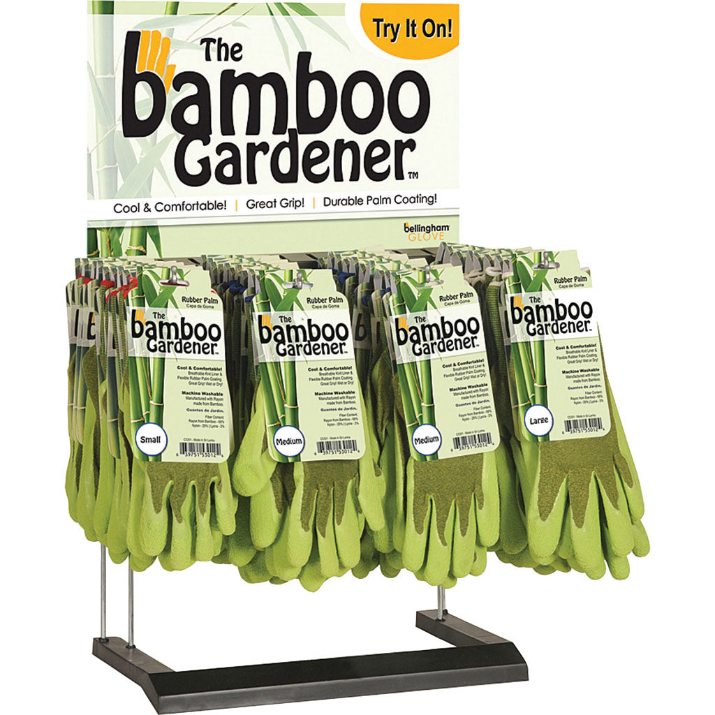 Bellingham Bamboo Gardener Counter Gloves Display