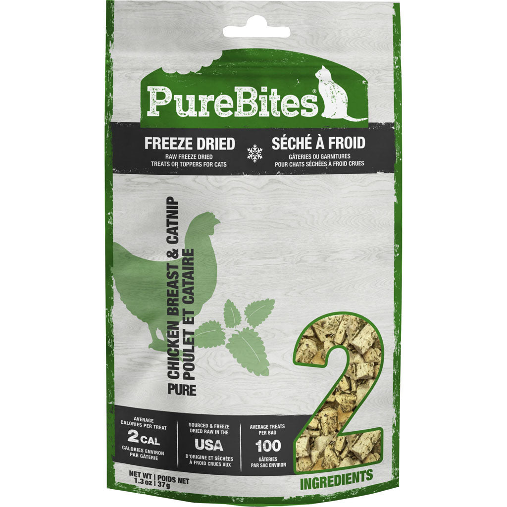 Purebites Freeze Dried Cat Treats (CHICKEN/CATNIP, 1.3 OZ)