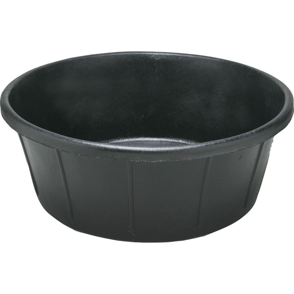 Fortex Rubber Stall Feeder (BLACK, 15 GAL)