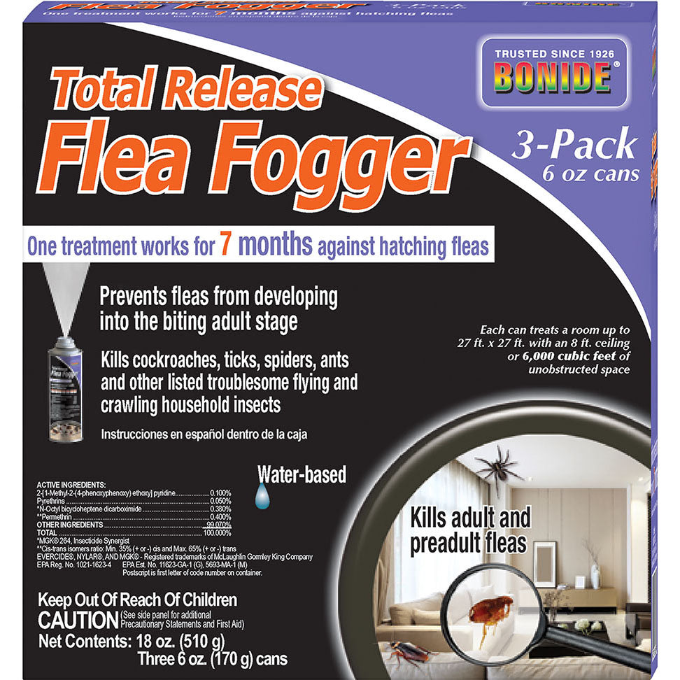 Bonide Total Release Flea Fogger (6 OZ-3 PK)