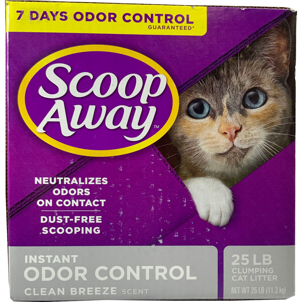 Scoop Away Extra Strength Multi-Cat Litter (CLEAN BREEZE, 25 LB)