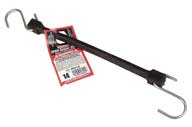 Keeper Epdm Rubber Strap W/S Hooks (BLACK, 14 IN)