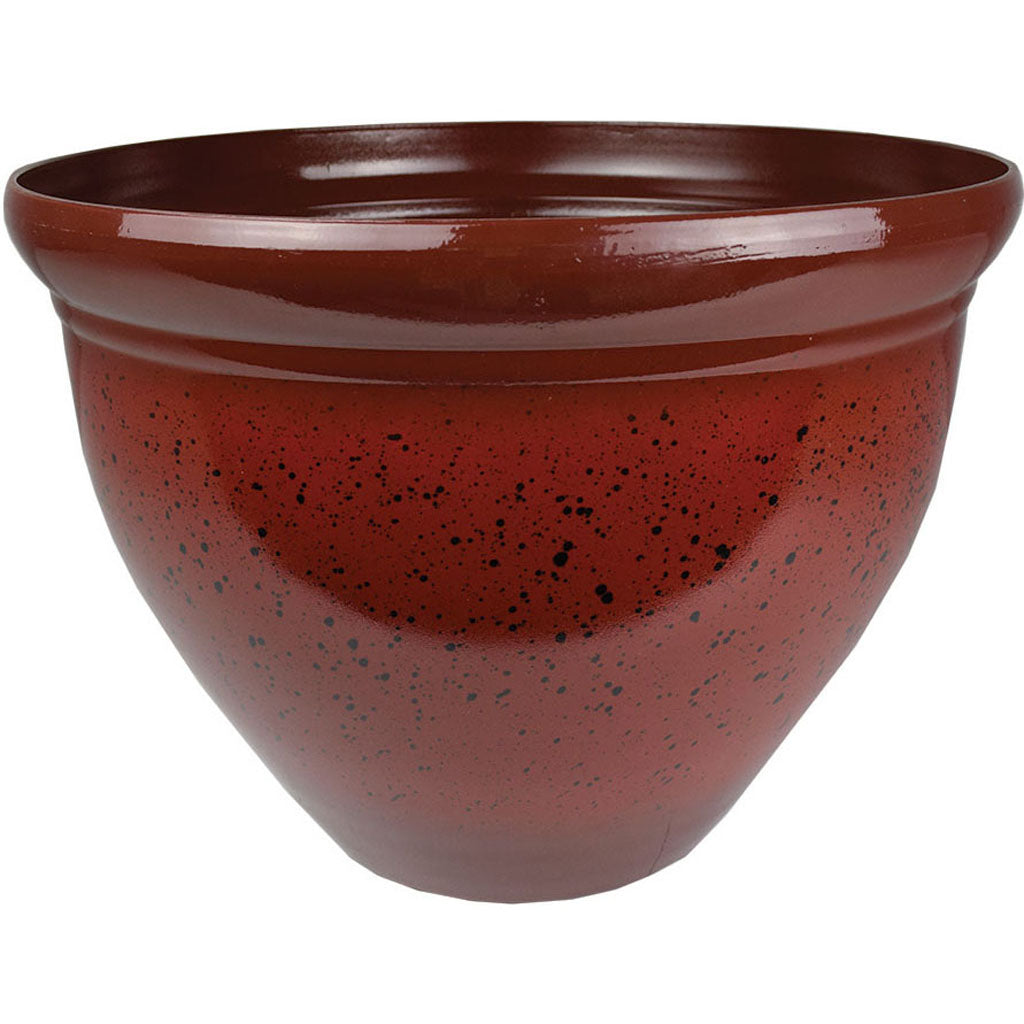 Pizzazz Resin Pottery Planter (RED, 16 IN)