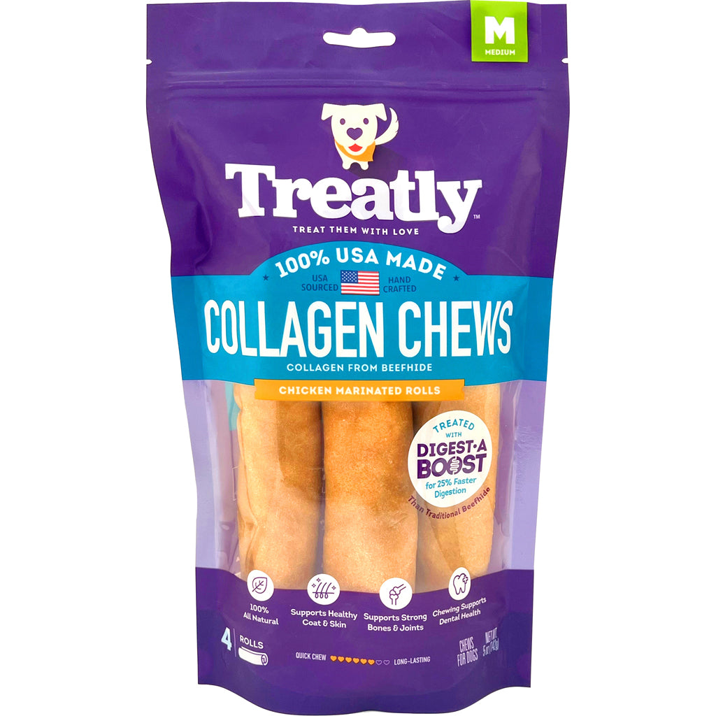 Treatly Usa Collagen Rolls (CHICKEN, 6 IN-4 PK)