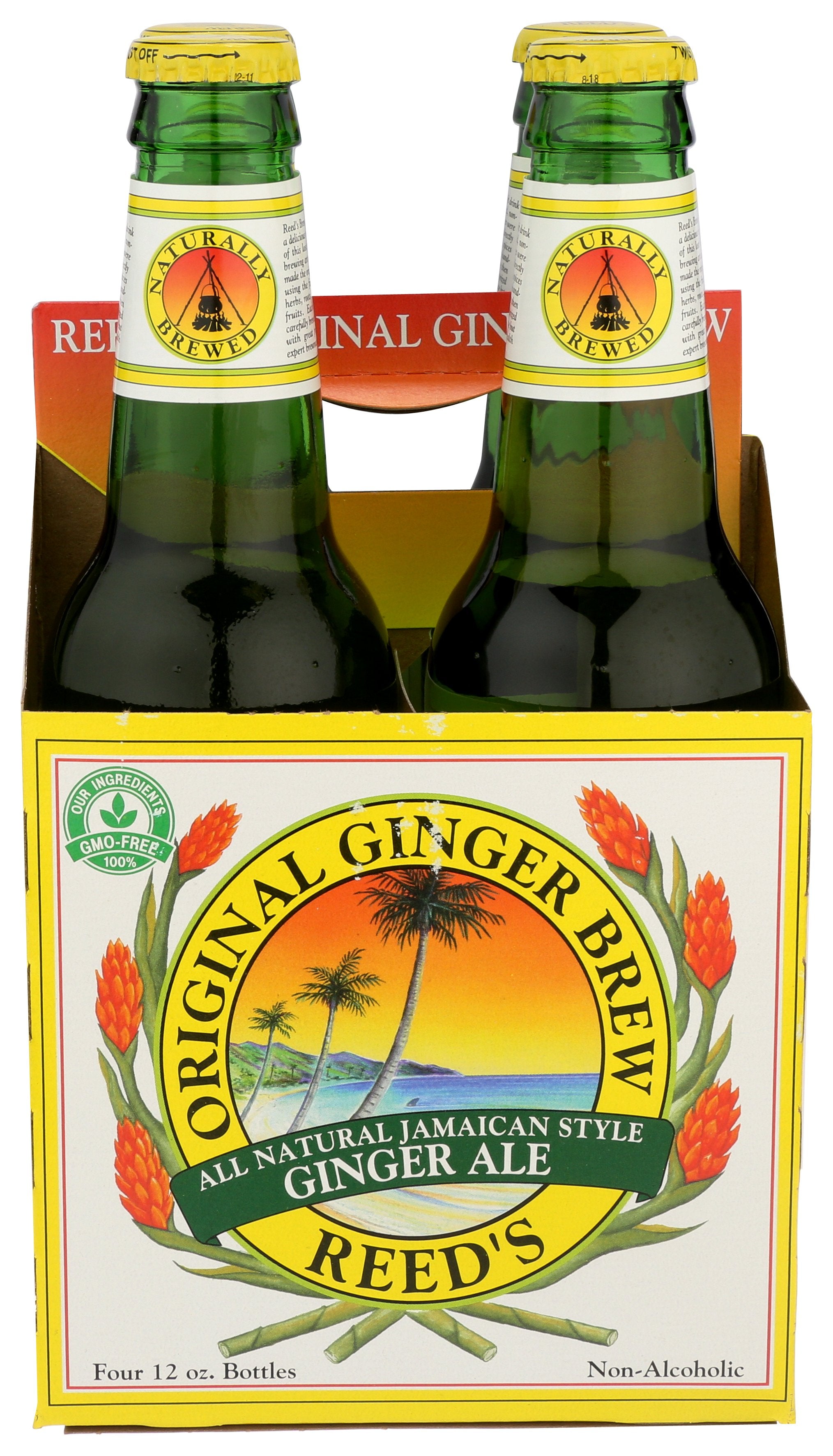 REEDS SODA 4PK GINGER ORGNL