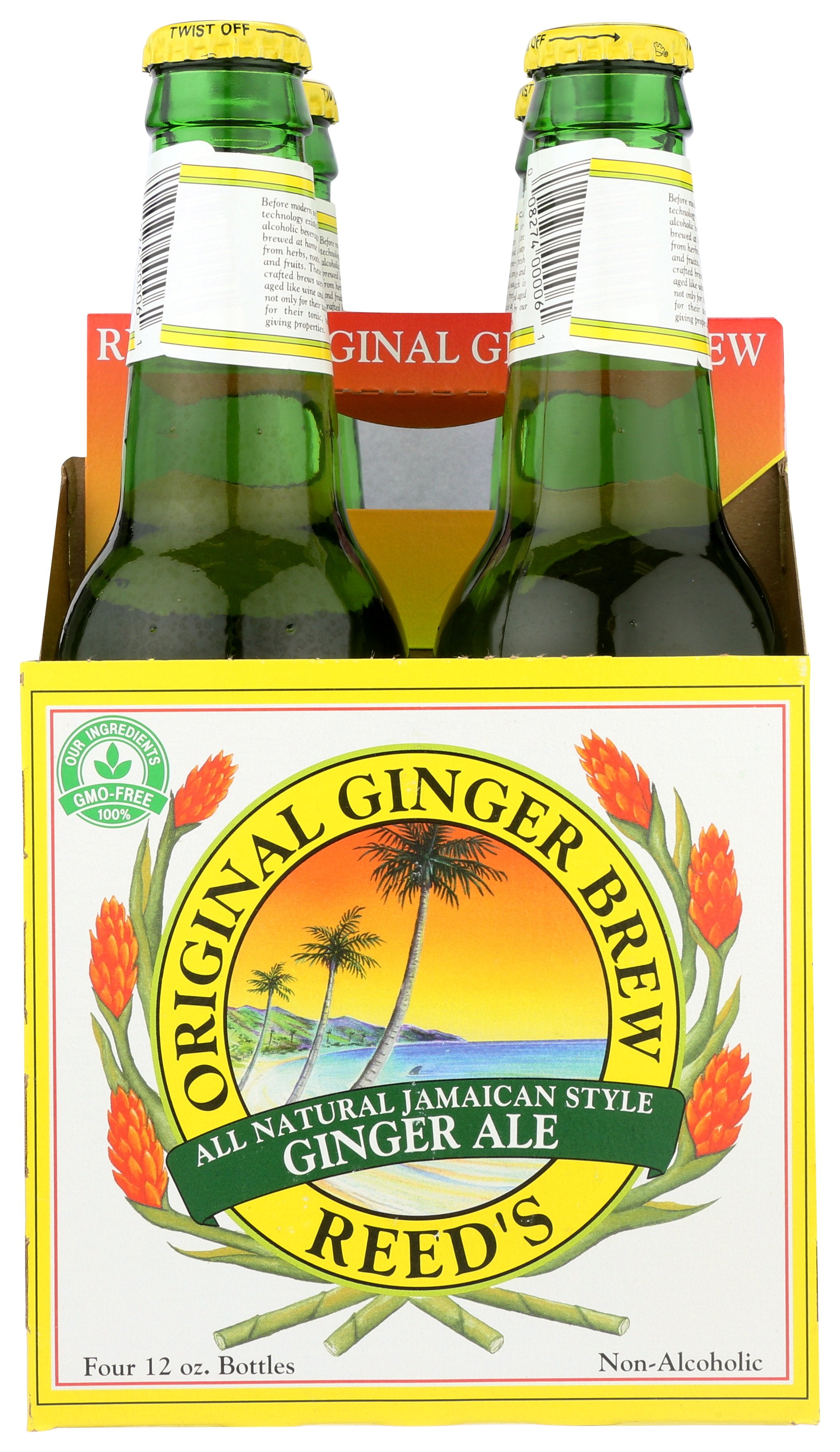 REEDS SODA 4PK GINGER ORGNL
