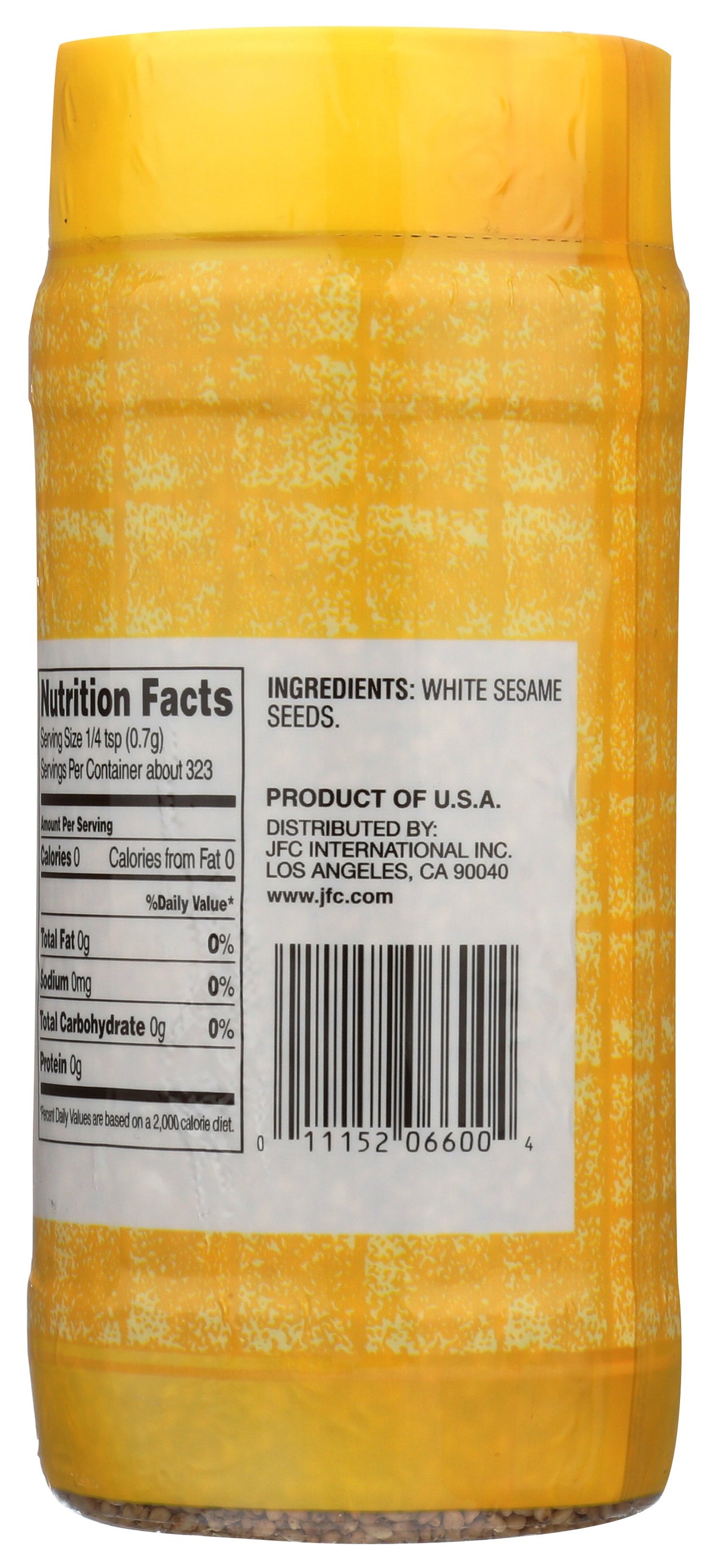 JFC INTERNATIONAL SESAME SEED WHT RSTD - Case of 6